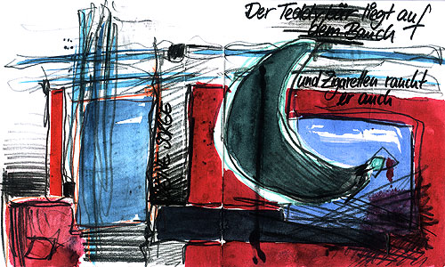 Ein-Bild-Geschichte "Teddybär"